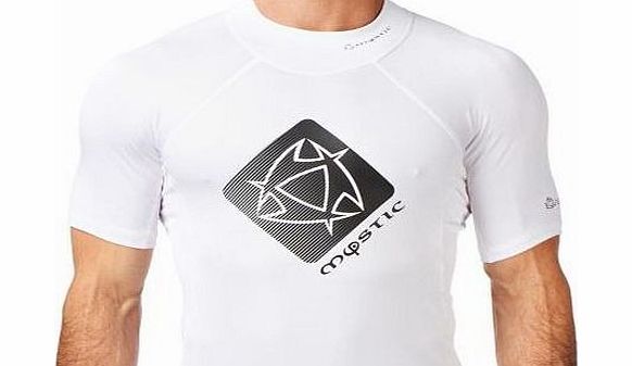 Mystic Mens Mystic Star Short Sleeve Rash Vest - White