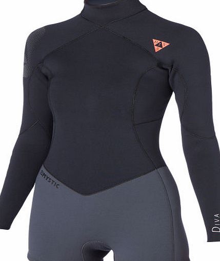 Mystic Womens Diva 3/2mm Back Zip Super Shorty