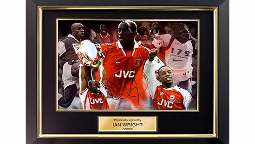 n/a Arsenal Signed Ian Wright Photo - Framed