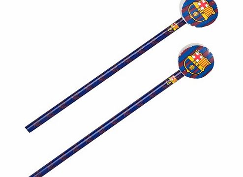 n/a Barcelona Big Logo Pencil with Topper - 2 Pack
