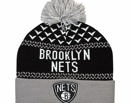 n/a Brooklyn Nets Nujacq Cuff Knit Bobble Hat