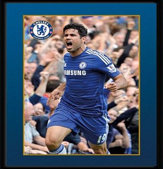 n/a Chelsea 2014/15 Diego Costa Framed Print - 8 x 6