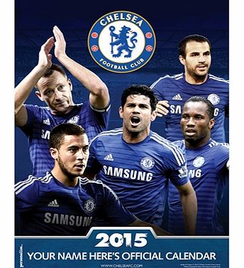 n/a Chelsea 2015 Personalised Calendar PIXEL8-13