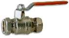 n/a Compression Plated Ball Valve 22mm