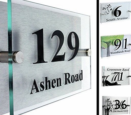 FANCY HOUSE SIGN PLAQUE DOOR NUMBER STREET type 2 - shipping from London