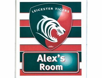 n/a Leicester Tigers Personalised Door Plaques LTPAQUE
