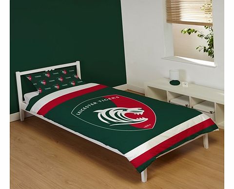 Leicester Tigers Single Panel Duvet BLDVEPLEI