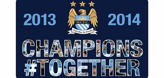 n/a Manchester City Champions #Together Car Sticker