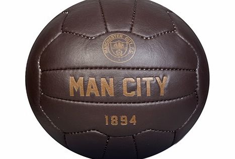 n/a Manchester City Retro Leather Football