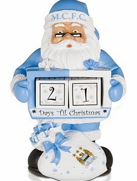 n/a Manchester City Santa 10inch Countdown Calendar