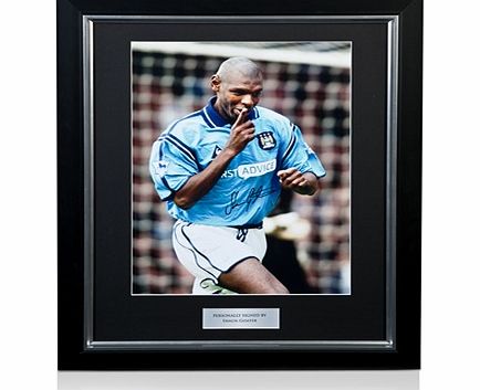 Manchester City Shaun Goater Signed and framed