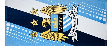 n/a Manchester City Stripe Beach Towel TWLEPSTRMANKB
