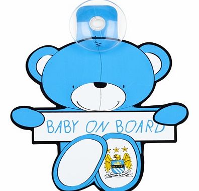 n/a Manchester City Teddy Baby on Board Hanger