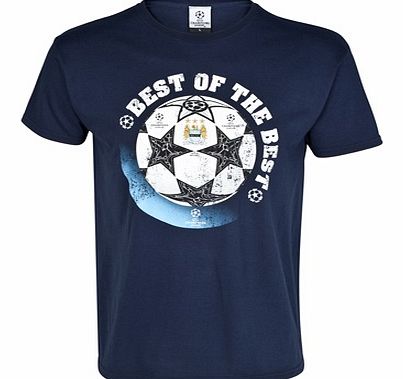 n/a Manchester City UCL Ball Print T-Shirt - Navy -