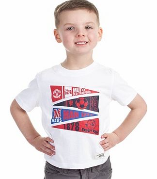 Manchester United Flag Logo Graphic T-Shirt -
