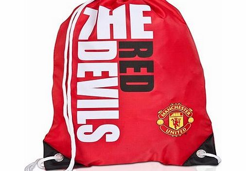 n/a Manchester United Slogan Gym Bag LGSLOPGYMMNUKB