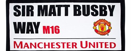 n/a Manchester United Street Sign Towel