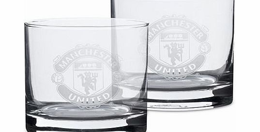 n/a Manchester United Whisky Glasses - 2 Pack