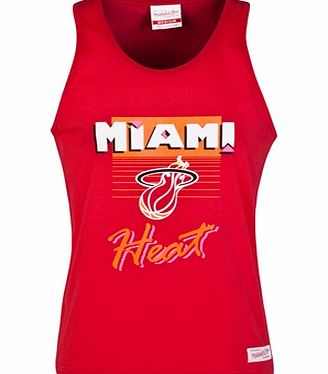 n/a Miami Heat 90s Retro Crew Tank Red NBA-A0773397-MI
