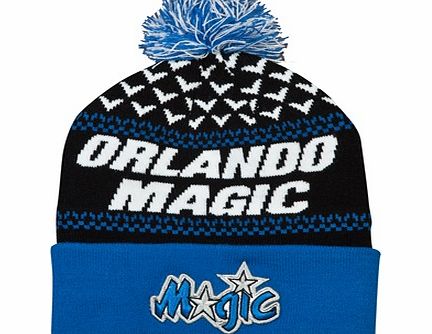 Orlando Magic Nujacq Cuff Knit Bobble Hat Black