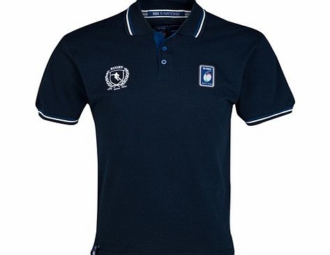RBS Six Nations Classic Pique Polo - Mens - Navy