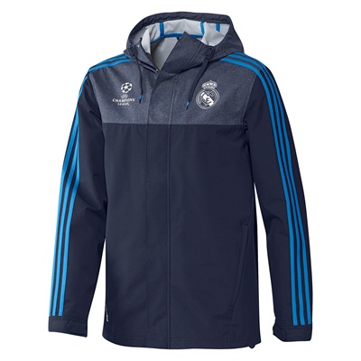 n/a Real Madrid UCL Training All Weather Jacket Blue