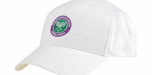 n/a Wimbledon Crossed Rackets Cap White 31747