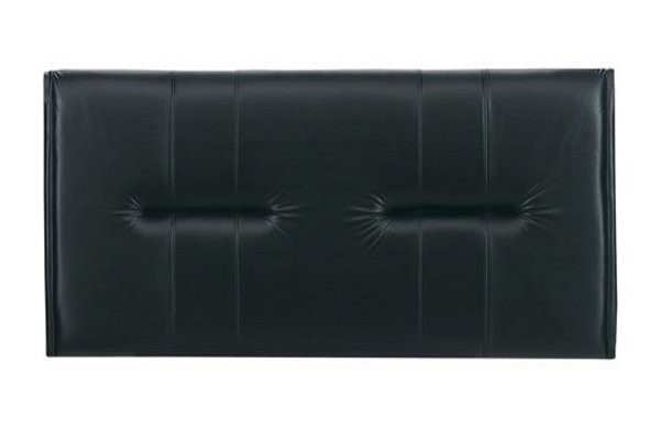 N D Design Zodiac Faux Leather Headboard - BLACK