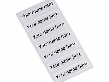 25 pre-cut name labels iron-on school uniform tag - PLEASE SEND NAME TO BE PRINTED VIA EMAIL