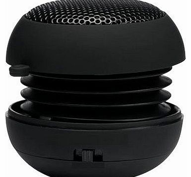 BLACK SUPER SOUND RECHARGEABLE MINI POCKET SIZE PORTABLE SPEAKER 3.5MM AUDIO JACK BUILT IN WITH USB CHARGER LEAD SUITABLE FOR PANASONIC ELUGA DL1