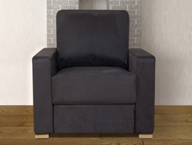 Nabru Lear Armchair - Suede Charcoal