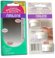 Nailene Acrylic Powder Trios Rose- White & Peach