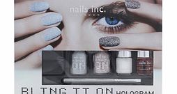 nails inc. Bling It On Hologram Glitter Set