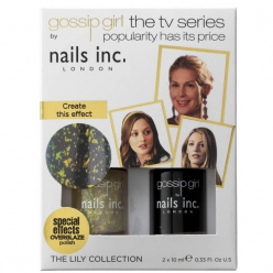 Nails Inc . GOSSIP GIRL OVERGLAZE DUO - LILY (2
