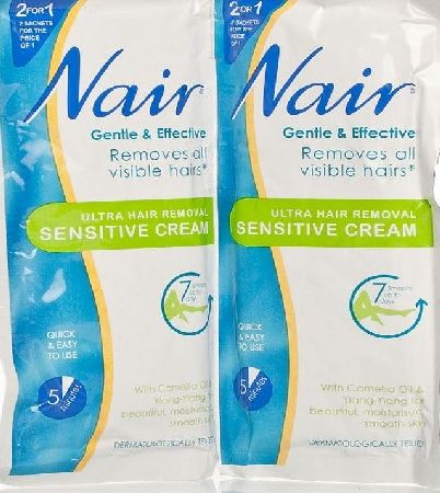 Nair Sensitive Hair Removal Sachets x 2