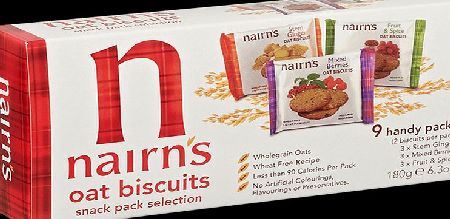 Nairns Oat Biscuit snack Pack Selection - 9 x