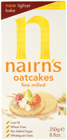 Nairns Oatcakes Fine Milled 250g Box