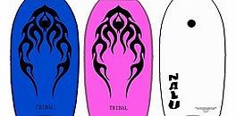 33`` Kids Tribal Body Board Sea Surf Surfing Slick Bodyboard - Blue