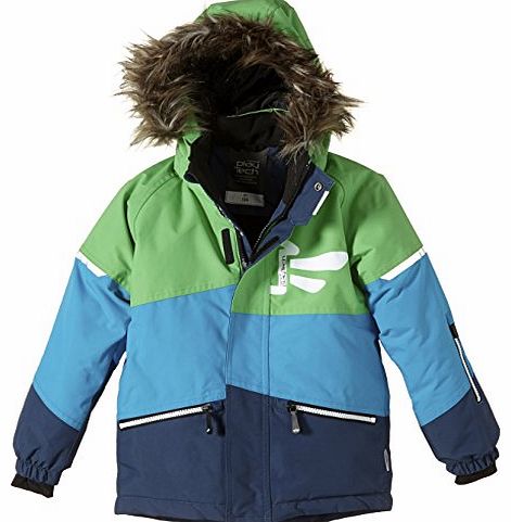 Boys 13097038 Storm Kids Jacket Block Str Fo 314 Jacket, Multicoloured (Andean Toucan), 6 Years (Manufacturer Size: 116)