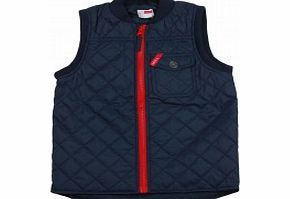 Name It Boys Lionel Navy Quilted Gilet L16/F5