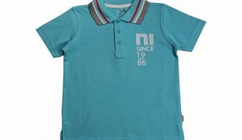 Name It Boys Turquoise Valle Pique Polo L11/B5