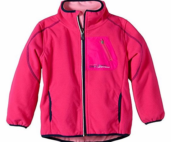 Girls 13101988 Mambo Kids Fleece Fo 314 Jacket, Pink (Pink Glo), 7 Years (Manufacturer Size: 122)
