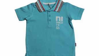 Name It Toddler Boys Turquoise Valle Pique Polo