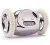NANDA Clocky Radio Alarm Clock - chrome coloured