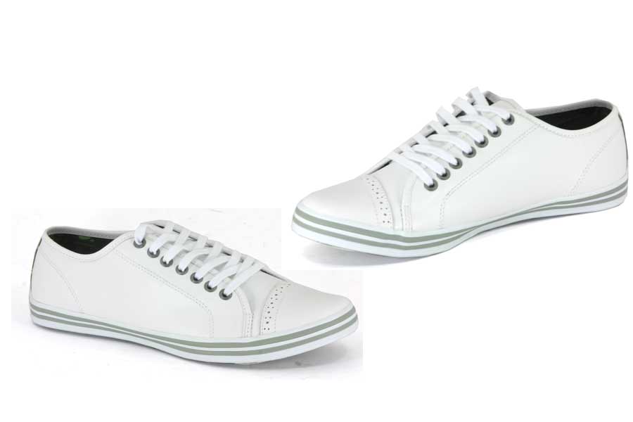 Nanny State - Toe Detail Leather - White