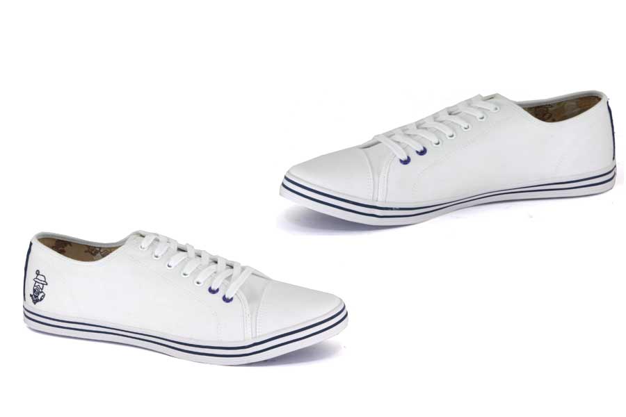 Nanny State - Toe Shoe Canvas - White