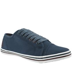 Male Nanny State Toe Shoe Fabric Upper Fashion Trainers in Navy