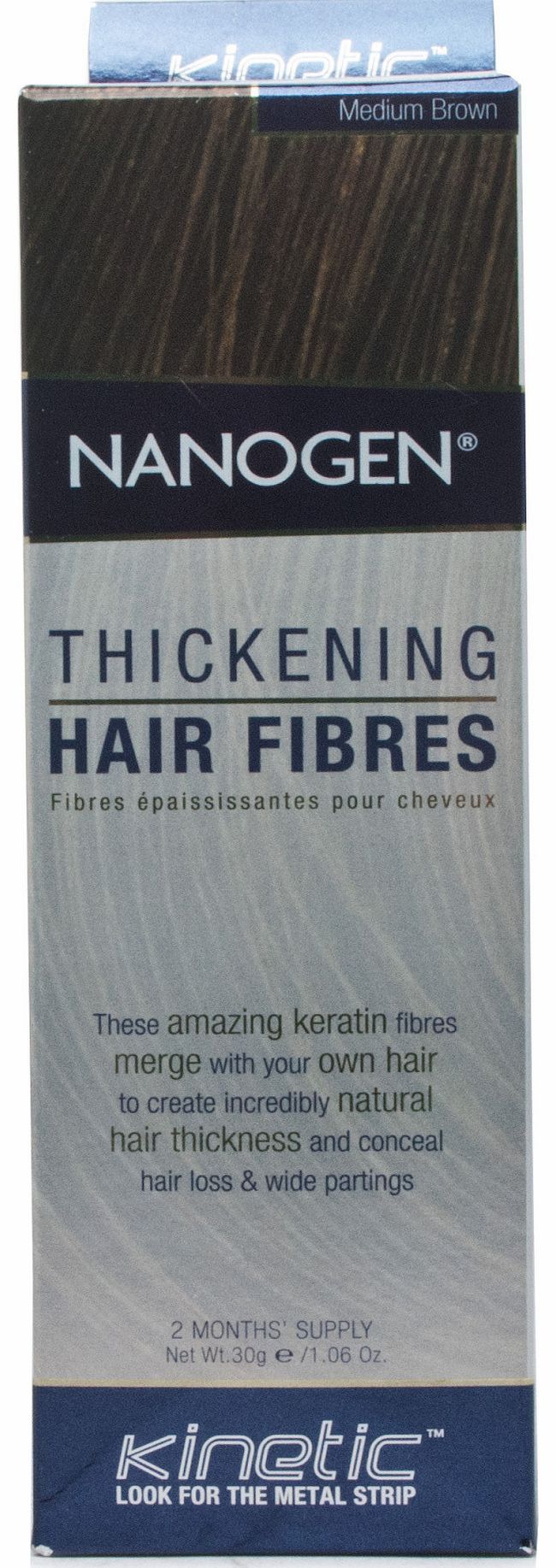 Nanogen Hair Thickening Fibres Medium Brown