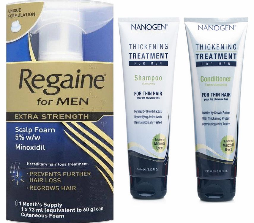 Nanogen Regaine Foam and Nanogen For Men Kit