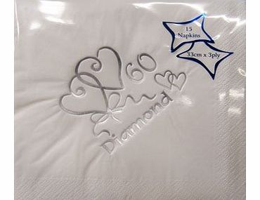 60th Diamond Wedding Anniversary Napkins